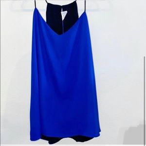 BRAND NEW Express Barcelona Blue and Black Reversible Flowy Tank - NWT 💙🖤